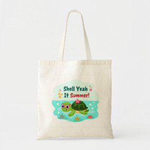 Shell Yeah It’s Summer Turtle Tote Bag