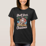 Shell Yeah It's Christmas Santa Summer Beach T-Shirt<br><div class="desc">Shell Yeah It's Christmas Santa Summer Beach</div>