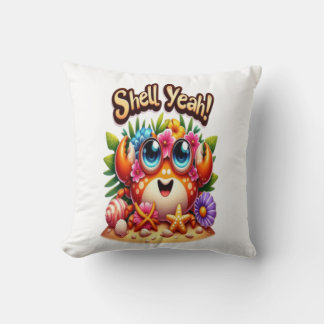 Shell Yeah  Throw Pillow