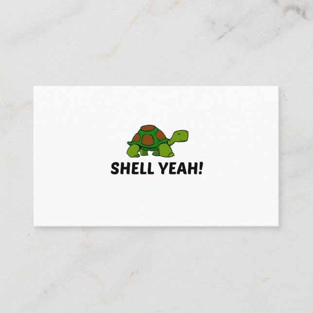SHELL YEAH TURTLE BUSINESS CARD (Front)