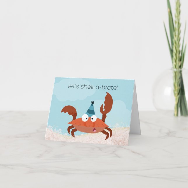 Shellabrate Crab Card (Front)