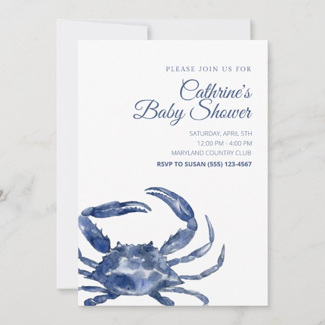 Shellabration Baby Shower Invitation (Front)