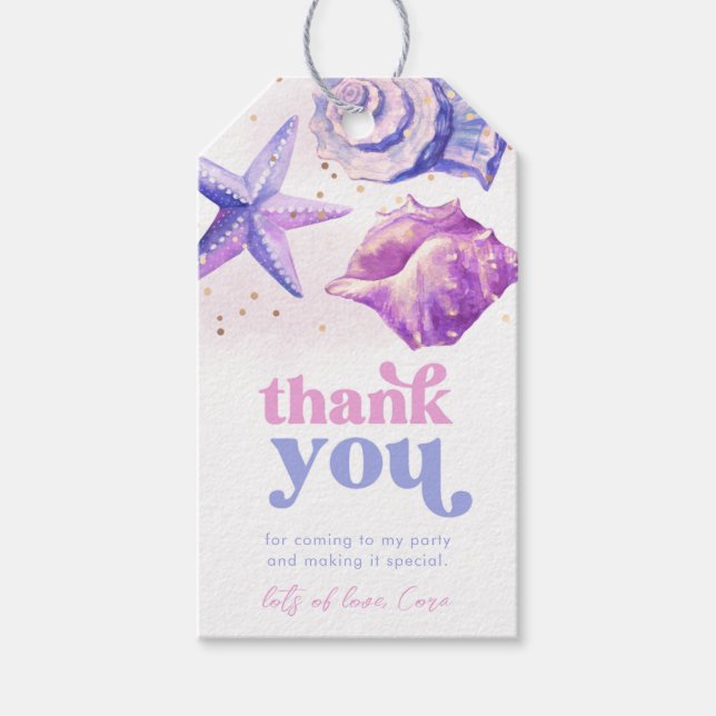 Shellebrate Birthday Favour Tags (Front)