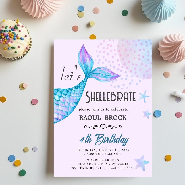 Shellebrate   Birthday  Invitation (Creator Uploaded)