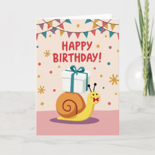 Shelled Creature Birthday Card