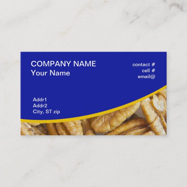 shelled pecans business card (Front)