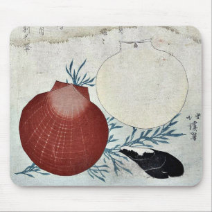 Shellfish by Totoya, Hokkei Ukiyoe Mouse Pad