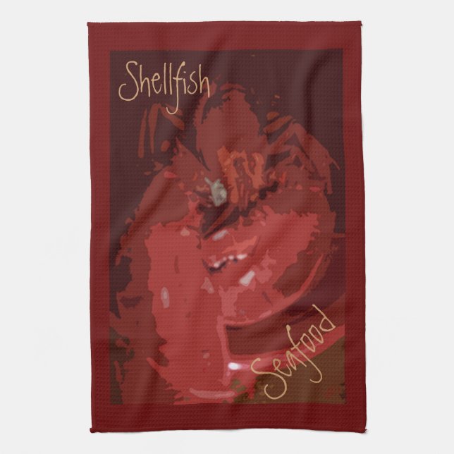 Shellfish Kitchen Towel (Vertical)