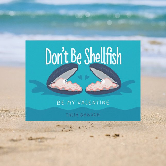 Shellfish Oysters Classroom Valentine Cards (Creator Uploaded)