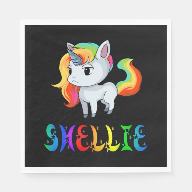 Shellie Unicorn Napkin (Front)