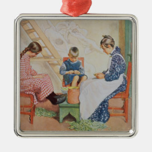 Shelling Peas, pub. in 'Lasst Licht Hinin'(`Let in Metal Ornament