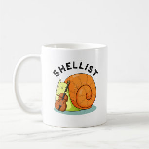 Shellist Funny Snail Cello Pun  Coffee Mug