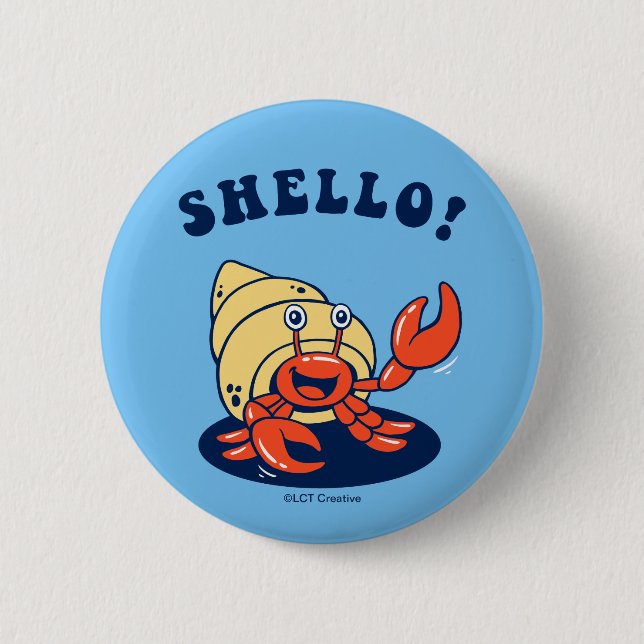 Shello 2 Inch Round Button (Front)