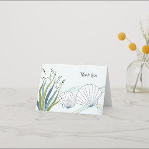 Shells and Seaweed Thank You Card