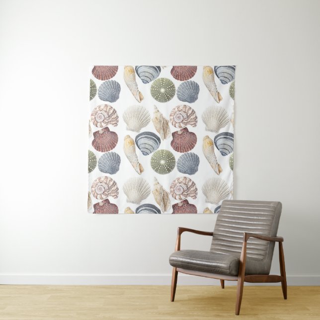 Shells Coastal Beach Tapestry (In Situ)