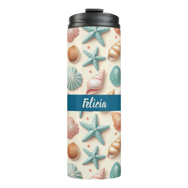 Shells in Abundance Thermal Tumbler (Front)