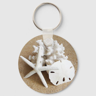 Shells in the Sand Keychain