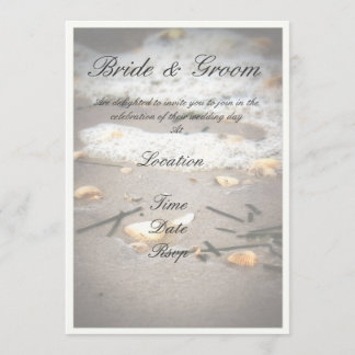 shells on the shore invitation