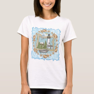Shells Oregon Lighthouse  t-shirt 