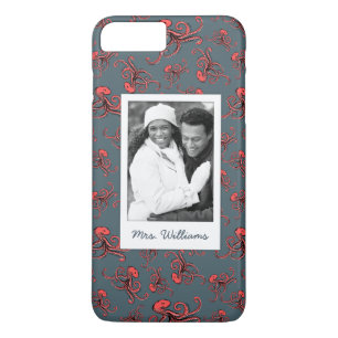 Shells & Starfish Pattern   Your Photo & Name Case-Mate iPhone Case