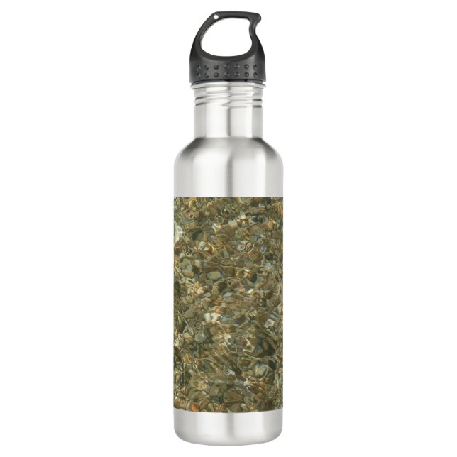 Shells Under Rippling Water 710 Ml Water Bottle (Front)