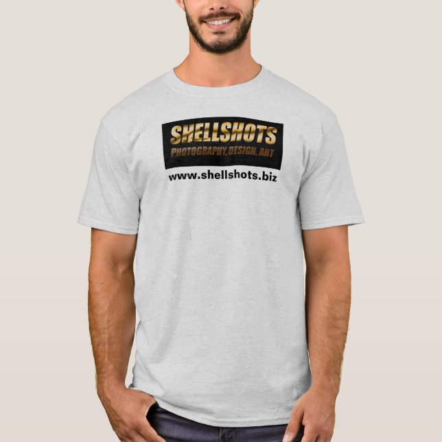 shellshots logo, www.shellshots.biz T-Shirt (Front)