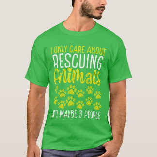 Shelter Animals Dog Rescuer Animal Rescuer friends T-Shirt
