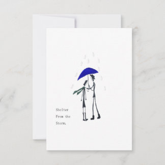 Shelter from the Storm Flat Card