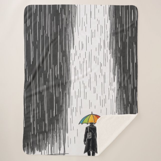 “Shelter in Color” Sherpa Blanket (Front)