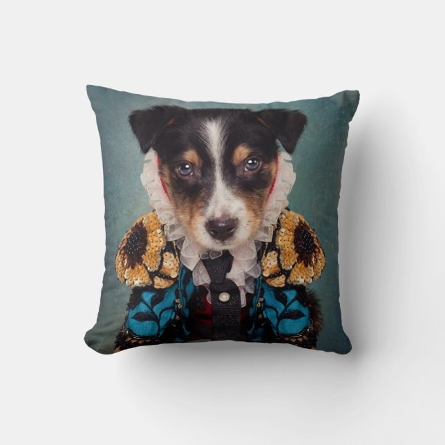 Shelter Pets Project - Loki (Blue) Throw Pillow (Front)
