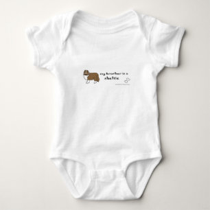 sheltie baby bodysuit