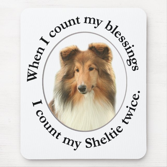 Sheltie Blessing Mousepad #1 (Front)