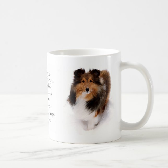 Sheltie Blessing Mug (Right)