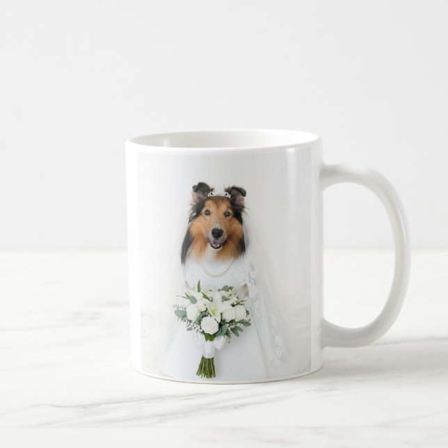 Sheltie Bride Coffee Mug (Right)