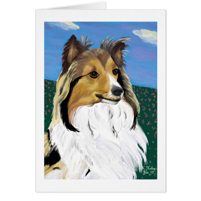 Sheltie card (Front)