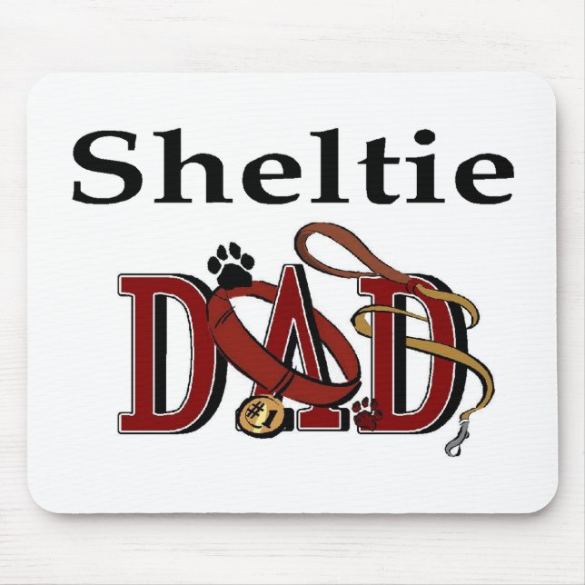 Sheltie Dad Gifts Mouse Pad (Front)