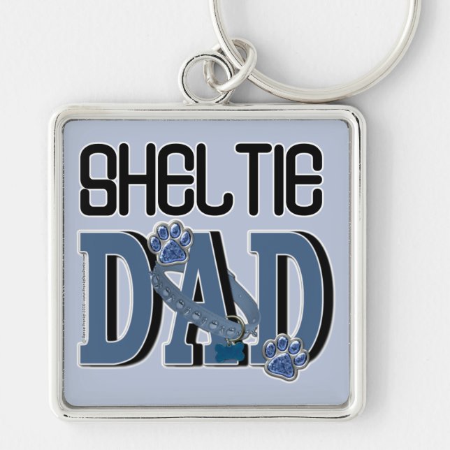 Sheltie DAD Keychain (Front)