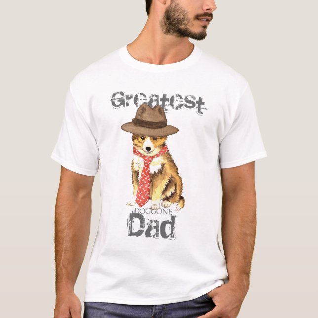 Sheltie Dad T-Shirt (Front)