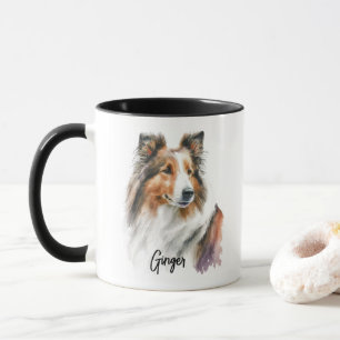 Sheltie Dog Breed Personalized Mug