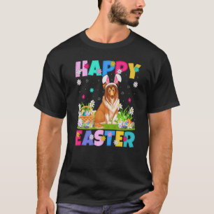 Sheltie Dog  Happy Easter Bunny Sheltie Easter Sun T-Shirt