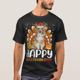 Sheltie Dog Lover Halloween Christmas Happy Hallot T-Shirt