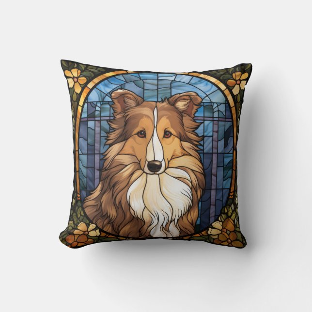 Sheltie Dog Sofa Pillow (Front)