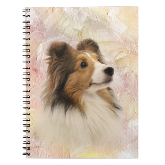 Sheltie face notebook (Front)