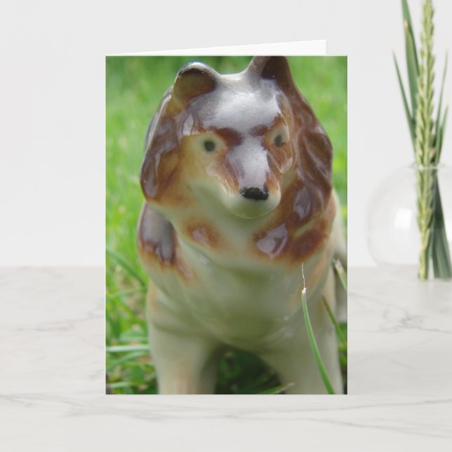 Sheltie Figurine Card (Front)