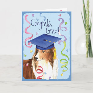 Sheltie Graduate Card