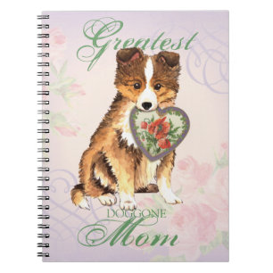 Sheltie Heart Mom Notebook