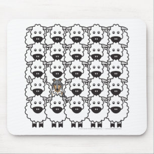 Sheltie in the Sheep Mouse Pad