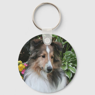 Sheltie Love Keychain