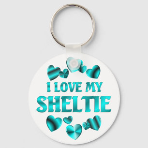 SHELTIE Love Keychain
