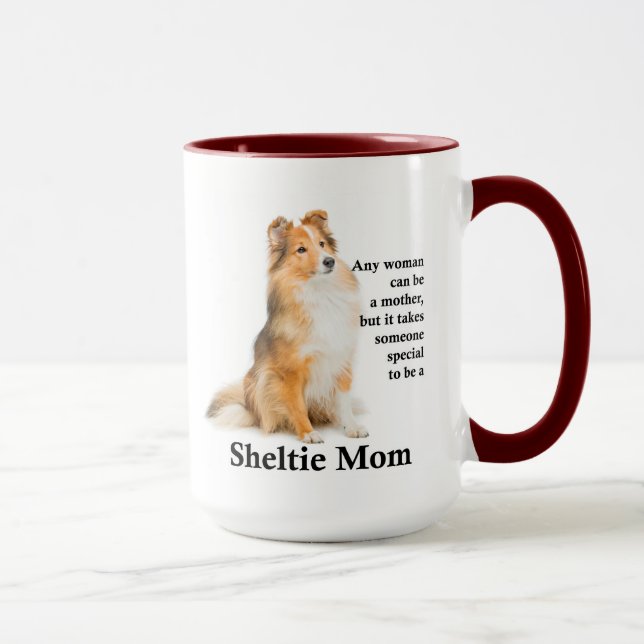 Sheltie Maman Mug (Droite)